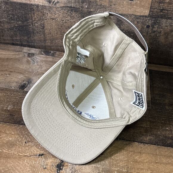 BOWATER Lumber & Pulp Paper Hat Baseball Cap Khaki Adjustable Metal Clasp - Picture 4 of 4